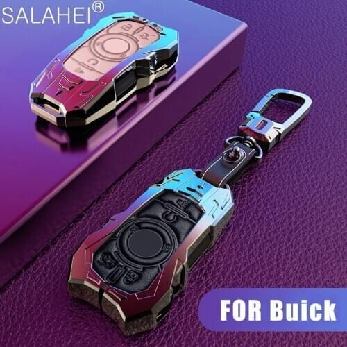 Zinc alloy Leather Car Key Case Cover For Buick Chevrolet Cruze Opel Vauxhall Mokka Encore Astra Corsa E Insignia Zafira G H