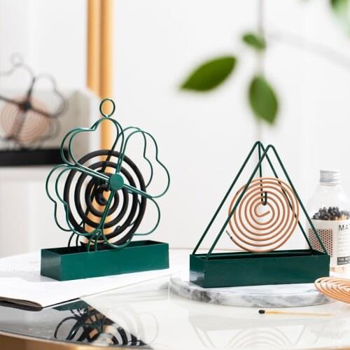 Creativity Mosquito Coil Holder Plate Home Summer Triangle Iron Anti-Mosquito Rack Storage Hanging Stand Mosquito Repellent Tray