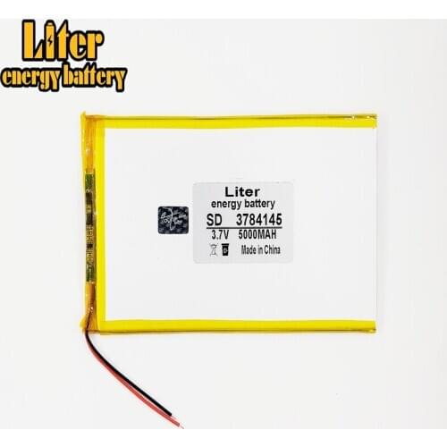 3.7V 3784145 5000mah Lithium polymer battery for 3.7V 3784145 PLUG dvr,GPS,mp3,mp4,cell phone,speaker rechargeable battery