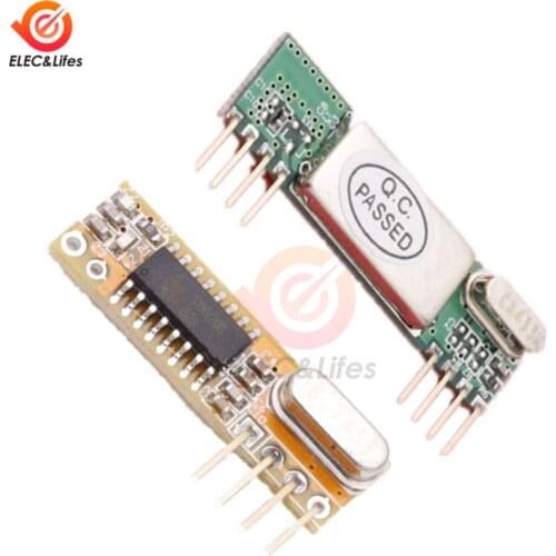 RXB8 RXC6 RXB6 RXB14 RXB12 433Mhz Wireless Receiver Module For Arduino AVR 3.3 -5.5V Superheterodyne rxb6 receiver