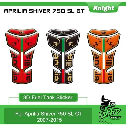 Suitable for Aprilia Shiver 750 SL GT 2007-2015 motorcycle sticker 3D non-slip fuel tank sticker fish bone protection sticker