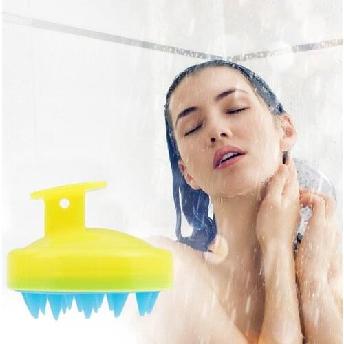New Massage Shampoo Brush Silicone Clean Scalp Brush Soft Shampoo Hair Washing Shower Tools Bath Slimming Massage Accessories