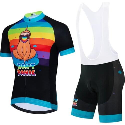 New Black Summer BIke Clothing Men Bike Team Pro Cycling Sets / Jersey / Bib Shorts Breathable Gel Pad