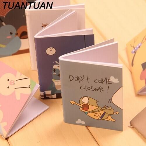 1PC Wholesales Random Style 6*8cm Lovely Cartoon Image 9 Types Notebook