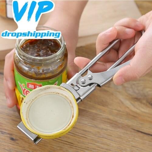 Stainless Steel Bottle Can Opener Wine Corkscrew Beer Opener Adjustable Multifunctional Kitchen Accessories Tool