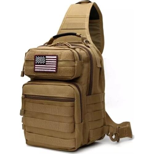 Popular cycling bag camouflage field sports small chest bag single shoulder slanting cross outdoor large tactical chest bag