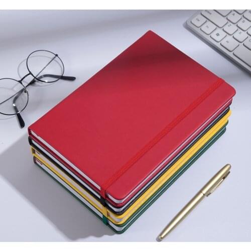 A5 Hard Cover Dotted Bullet Notebook Dot Grid Notebook Elastic Band Diary Planner