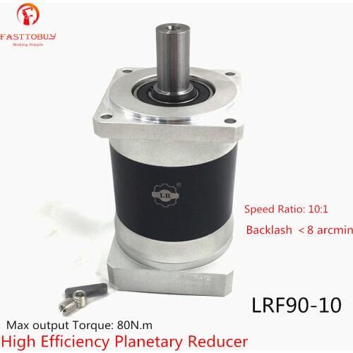 AC Servo Speed Reducer 10:1 Gear Ratio 80mm Servo Motor Reducer NEMA32 Speed Reducer Planetary Reducer LRF90-10 New