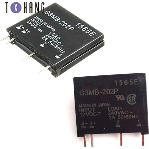 Relay Module G3MB-202P G3MB 202P DC-AC PCB SSR In 5V 12V 24V DC Out 240V AC 2A Solid State Relay Module