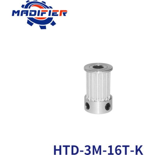 K type 16 teeth 3M Timing Pulley Bore 6.35mm 8mm for HTD belt used in linear pulley 16Teeth 16T