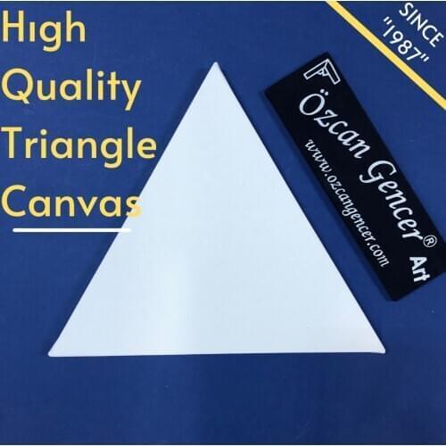 Triangle Wood Framed Pre-Stretched Blank Art Canvas Oil Painting Panel Frame for Canvas Painting Blank Cotton Canvas Panels