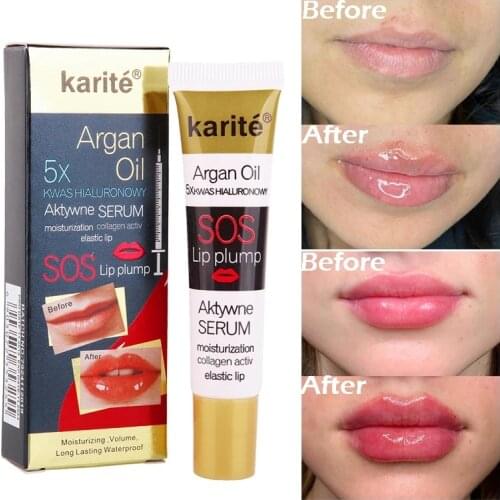 Instant Volumising Lip Plumper Oil Collagen Moisturizer Care Lip Mask Repairing Reduce Lip Fine Lines Brighten Makeup Lipgloss