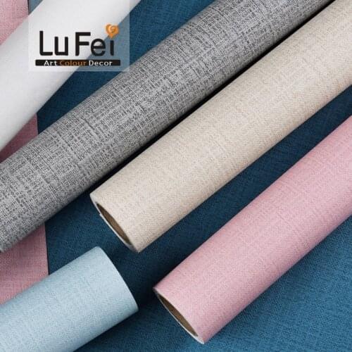 1/5M PVC Vinyl Linen Self Adhesive Waterproof Wallpaper for Walls Living Room Bedroom Kitchen Cupboard Countertops Contact Paper