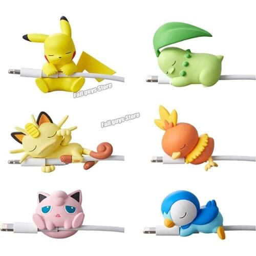 Pokemon Usb Cable Protective Case Cartoon Cover Pikachu Protect Cases for Phone Accessories Rubberprotector Charging Cable Break