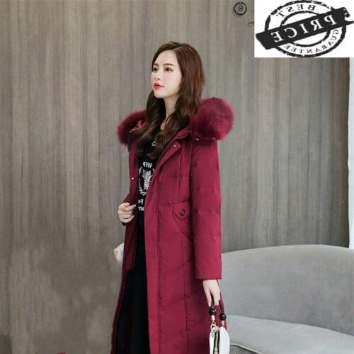 Womens Down Jacket Long Coat Female Jacket 20% White Duck Down Coats Warm Winter Women Parkas 2021 Mujeres Abrigos Pph1330