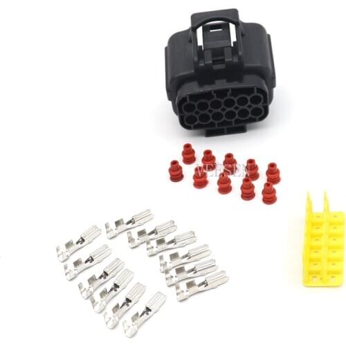 12Pin Way Female Lamp connector Auto Sealed Electrical Car Waterproof Wire Connector Plug 5SET/10SET Truck Connectors