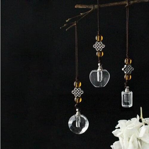 2PCS Clear Crystal Vial Cellphone strap name on rice vials Bag keyring Wishing Bottle Pendant Jewelry Gift