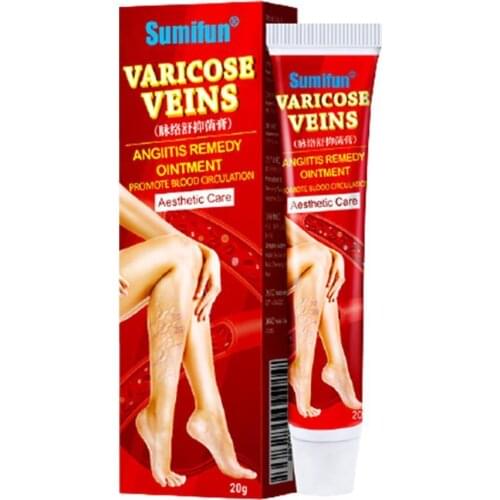 20g New Varicose Veins Treatment Cream 100% Original Ointment Spider Phlebitis Plaster Pain Vasculitis Relief Medical R8G2