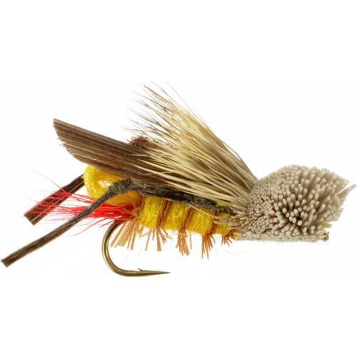 6pcs Aventik Daves Hopper Flies Dry Trout Nymph Fly Fishing Flies New