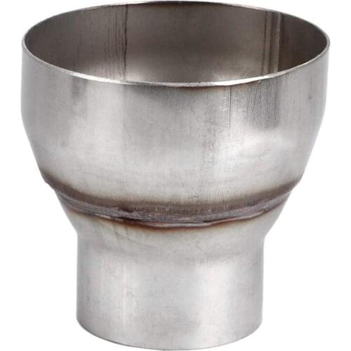 AU05 -Exhaust Adapter Pipe,2.5-4 Inch Universal Stainless Steel Turbo Exhaust Reducer Adapter Joint Pipe for Mazda Dodge Acura