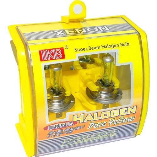2Pcs Car HeadLight Bulbs H7 12V 100W 55W Auto Halogen Bulb Yellow 3000K Quartz Glass Car Head Light XENON H7 Car Bulb Fog Lamp