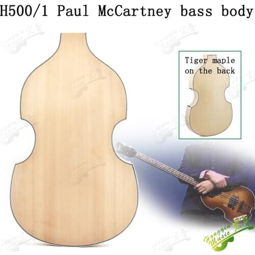 H500/1 Paul bass guitar body sound barrel tiger shadow maple back spruce face