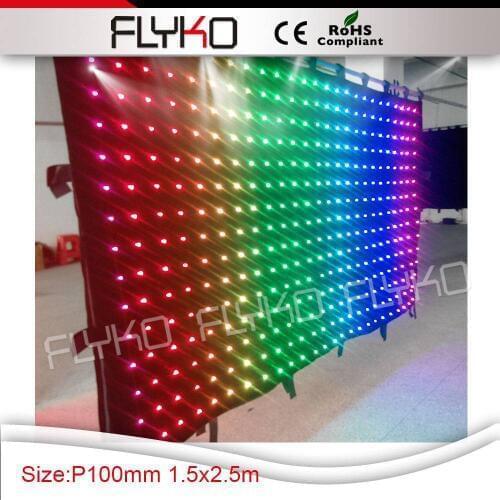 Free shipping stage decoration backdrop fabric led stage curtain screen