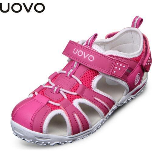 UOVO Brand 2018 Summer Shoes For Children Sandals Kids Girls Sandals Big Boys Beach Baby Shoe Boys Fashion Sandales Filles 24-34