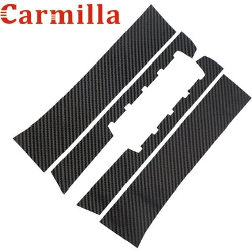 Carmilla Car Carbon Fiber Front Grill Stickers 2 Stylesfor Ford Focus 3 MK3 2012 2013 2014 2015 Decal for Grille Accessories