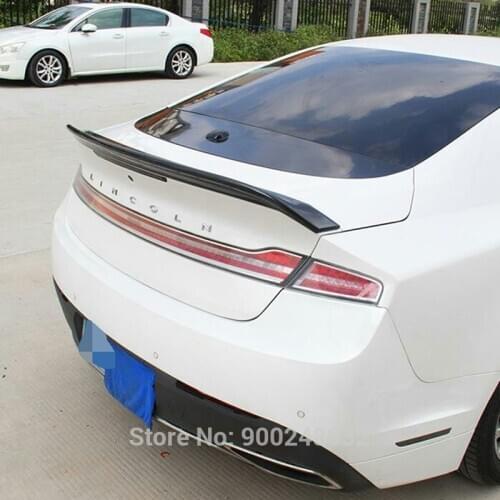 For Lincoln MKZ spoiler 2014-2019 ABS Plastic Unpainted Color Rear Roof Spoiler Wing Trunk Lip Boot Cover Car Styling