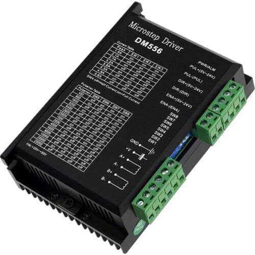 Digital Stepper motor driver dm556 2 phase 5.6A for 57 86 stepper motor NEMA23 NEMA34 Stepper Motor Controller