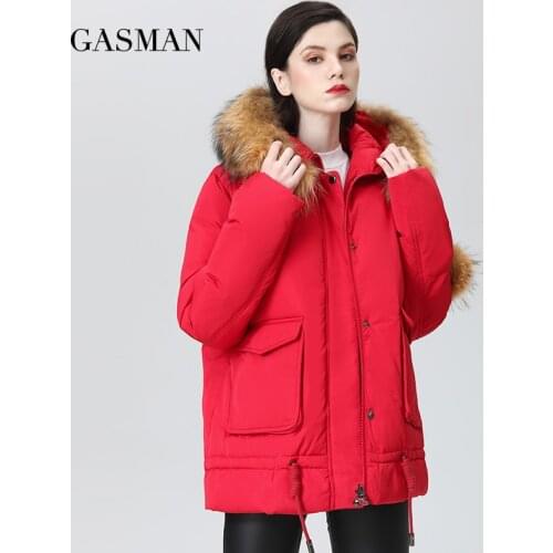 Женские красные куртки GASMAN China At AliExpress