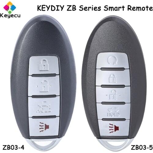 KEYECU KEYDIY for Nissan for Infiniti Style ZB Series ZB03-5 5 Buttons KD Smart Remote Control Car Key for KD-X2 Key Programmer