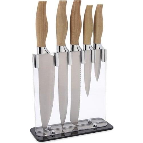 Set of Kitchen Knives and Stand Quid Baobab (5 pcs)