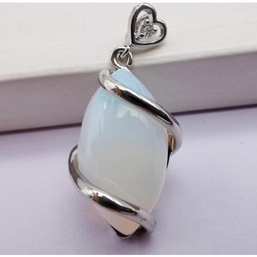 Opal Stone Bead GEM Horse Eye Pendant Jewelry For Gift S516
