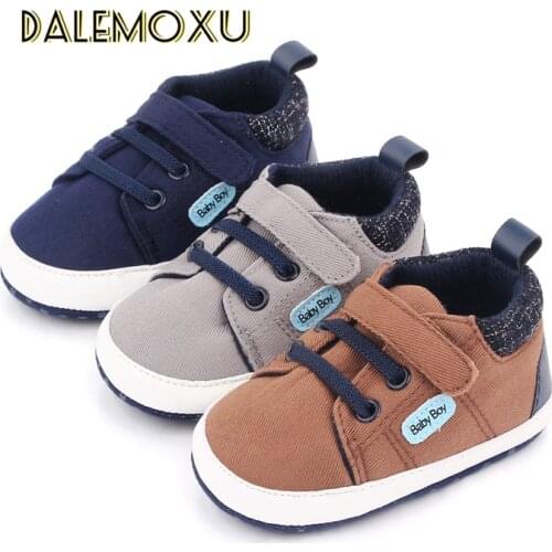 Canvas Infant Baby Girls Boys Toddler Shoes Causal Anti-slip Soft Sole Crib Newborn Moccasins Prewalker Non-slip Sneakers 0-18M