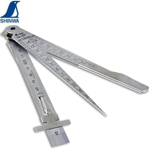 SHINWA Penguin Taper Gauge Hole Ruler Wedge Feeler Inner Diameter/Gap Dimension Measuring Tool 62600-62620