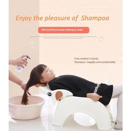 Foldable baby shampoo chair children 's shampoo reclining chair childrens plus size shampoo artifact