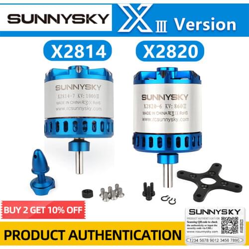 SUNNYSKY X2814-III X2820-III I 445KV 570KV 860KV 900KV 1200KBrushless Motor for RC Quadcopter Airplanes Fixed Wing Plane