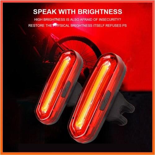 Bicycle 120 Lumens LED Tail light Outdoor Cycling Safety Warning Light USB Rechargeable 650mAH Night Riding Day Bike Lamp