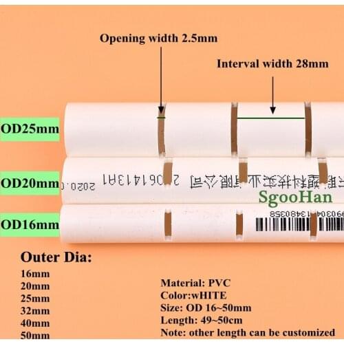 Outer Dia 16~50mm PVC Aquarium Fish Tank Aeration Tube Drip Water Downcomer Cess-Pipe Filter Accessories Drain Deluge Rain Pipe