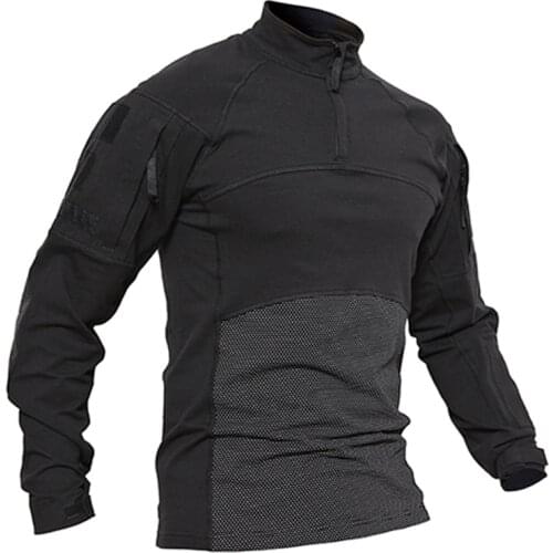 Military Mens Camouflage Tactical T Shirt Long Sleeve Brand Cotton Breathable Combat Frog shirt Men Training Shirts S-3XL