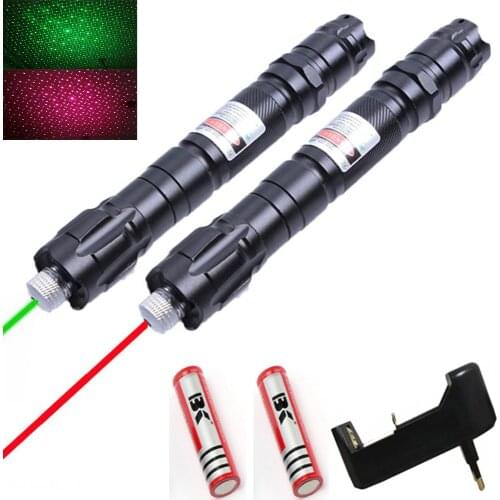 8000m green laser sight 009 red laser high power equipment adjustable focus laser with 18650 battery charger laser hat set