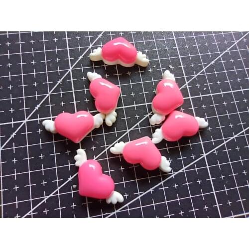 1pcs/lot resin flat back hot pink love anger 25mm fairy garden gnome moss terrarium decor crafts bonsai home DIY