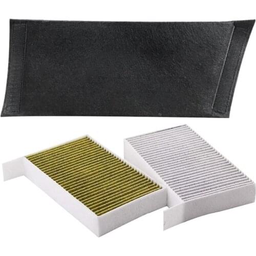 1Pcs Car Trunk Side Storage Organizer Board Storage Partitions with 2Pcs Car Cabin Air Filter