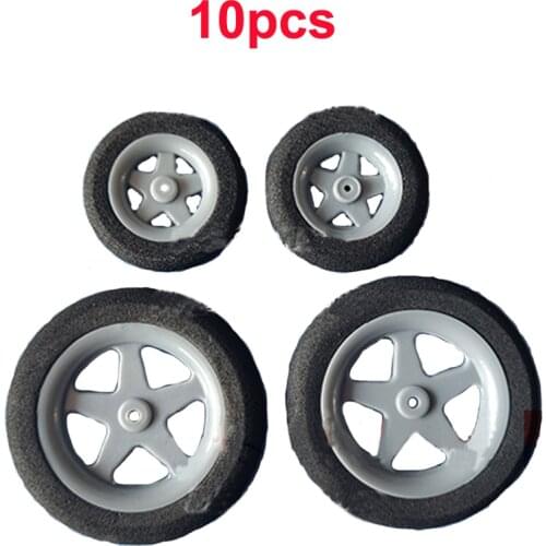 10pcs RC Model Airplane Sponge Wheel Diameter 30mm/46mm Tail Foam Wheels for DIY Replacement Parts D30*H7/D46*H9MM D1/2