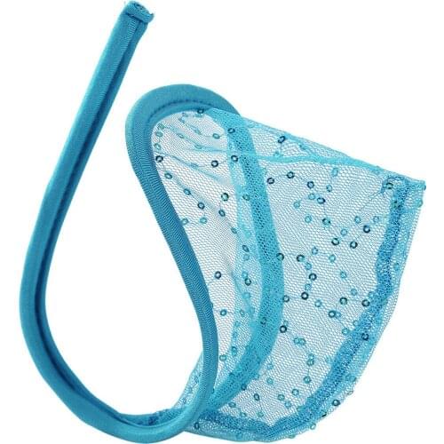 2021 Lace Mesh C-String Sexy Underwear For Men See Through Sheer Invisible G-Strings Panty Lingerie Thong Breathable Briefs