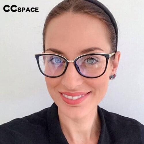 48106 Square Plastic Titanium Glasses Frames Cat Eye Ultralight Men Women Optical Fashion Computer Glasses