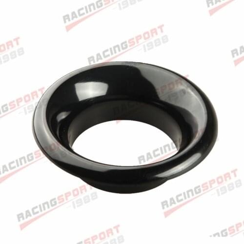 5" inch Short Ram Cold Air Intake Turbo Horn Velocity Stack Adapter Black