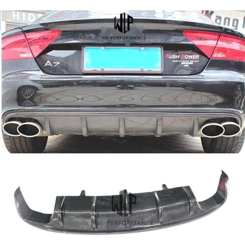 A7 MTM Sport Style High Quality Carbon Fiber Rear Lip Diffuser Car Styling For Audi A7 MTM Sport Style Car Body Kit 2012-2014
